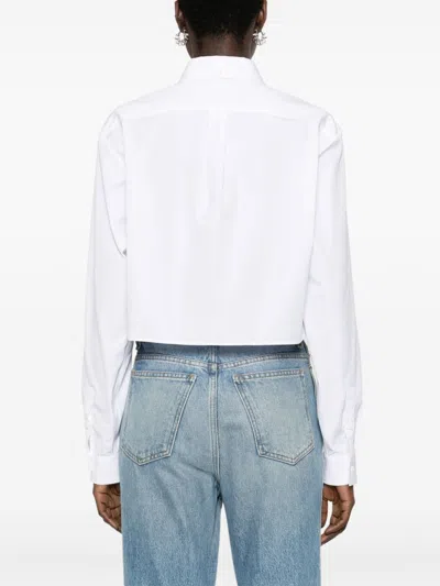 Givenchy Cropped Mini Shirt In White