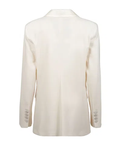 Antonelli Double-breasted Button Blazer In White
