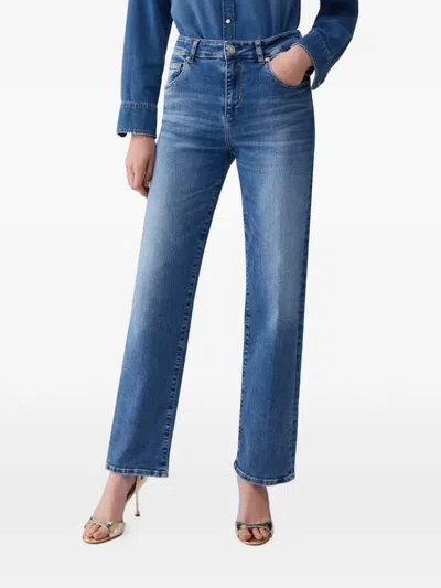 Liu •jo Stone-washed Jeans In Blue