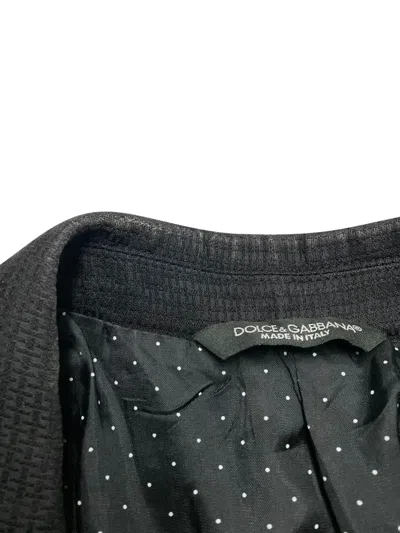 Pre-owned Dolce & Gabbana Martini Wool Jacket In Black