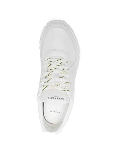 Givenchy Glide Leather Sneakers Low Top Rubber Sole In White