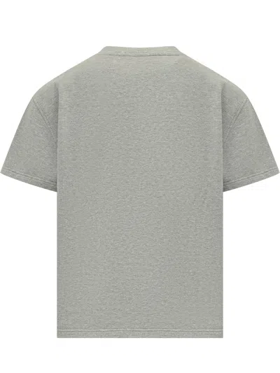 Givenchy Logo Patch Crewneck T-shirt In Gray