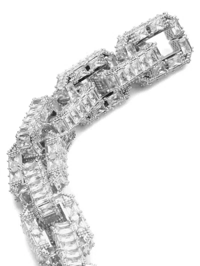 Eddie Borgo Supra Rectangular-shape Bracelet In Silver