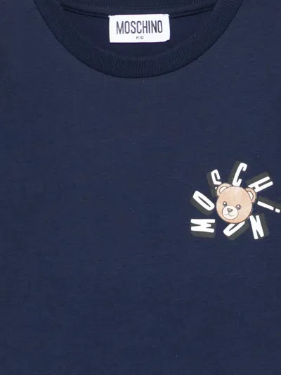 Moschino Graphic T-shirt In Blue