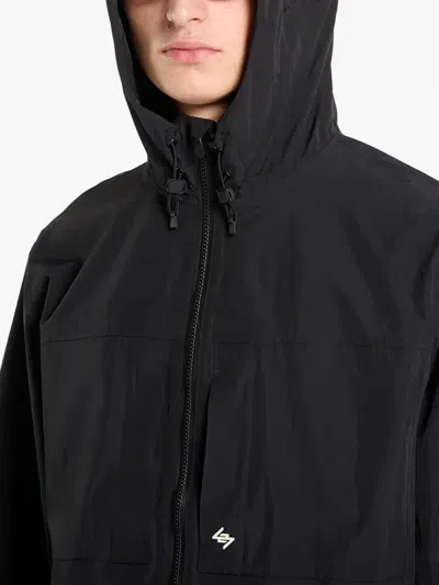 Represent Taped Hooded Jacket In Black
