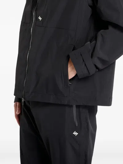 Represent Taped Hooded Jacket In Black