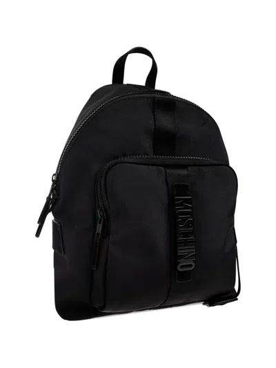 Moschino Logo-detail Backpack In Black