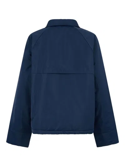 Dsquared2 Point-collar Jacket In Blue