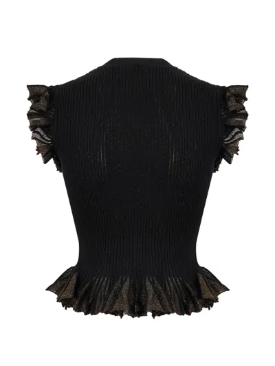 Ulla Johnson Leila Ruffled Top In Black