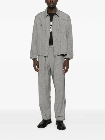 Undercover Patterned Trousers In Black