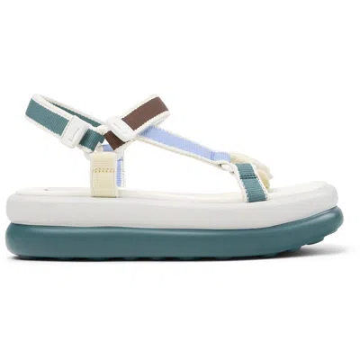 Camper Flatform-sandalen Mit Klettverschluss In Multi