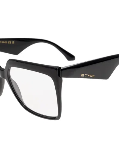 Etro Rectangle-frame Glasses In Black