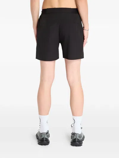Represent Logo-detail Track Shorts In Black