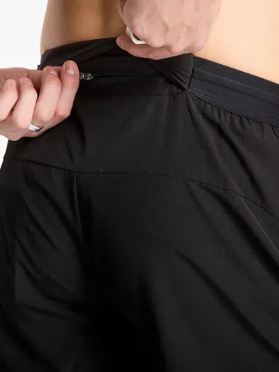 Represent Logo-detail Track Shorts In Black