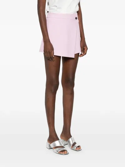 纽扣裹身式短裤