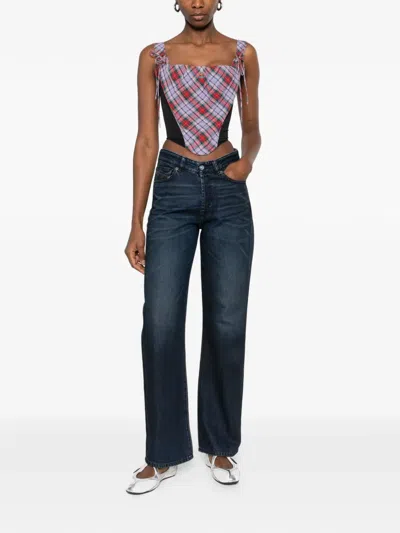 Diesel Button Jeans In Blue