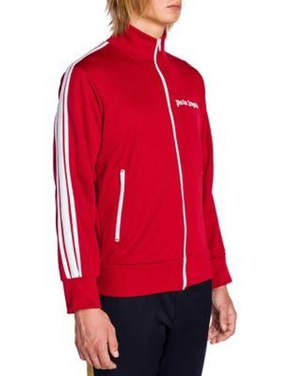 Shop Palm Angels Classic Track Jacket In Red