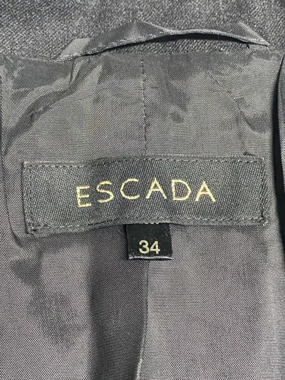 Pre-owned Escada Wool Suit In Gray