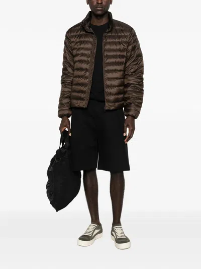 Canada Goose Nylon Down Jacket In Brown