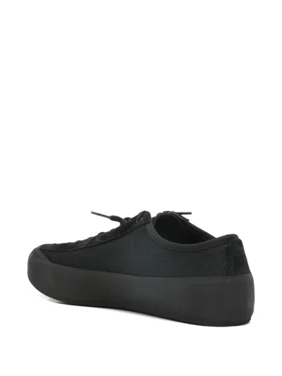 Stone Island Low-top Trainer With Compass Patch In Black