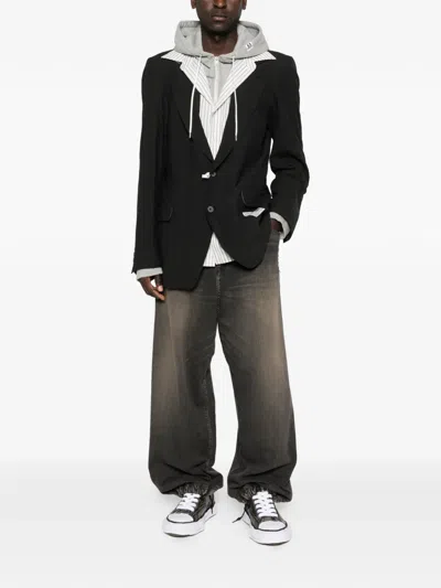 Miharayasuhiro Drawstring Light Wide Jeans In Brown