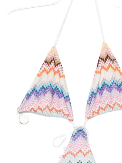 Missoni Zig-zag Pattern Swimsuit In Multi