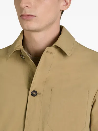Incotex Teknotela Buttoned Jacket In Neutral