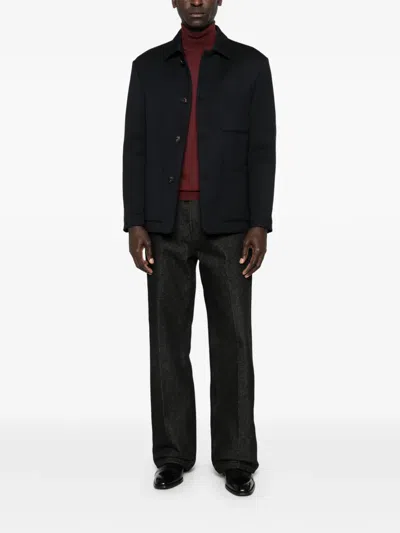 Corneliani Buttoned Pocket Jacket In Black