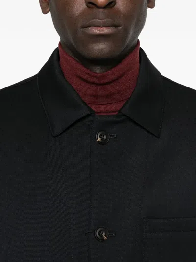 Corneliani Buttoned Pocket Jacket In Black