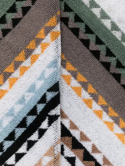Missoni Zig Zag Pattern Towel In Multi