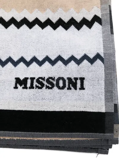 Missoni Zig Zag Pattern Towel In Multi
