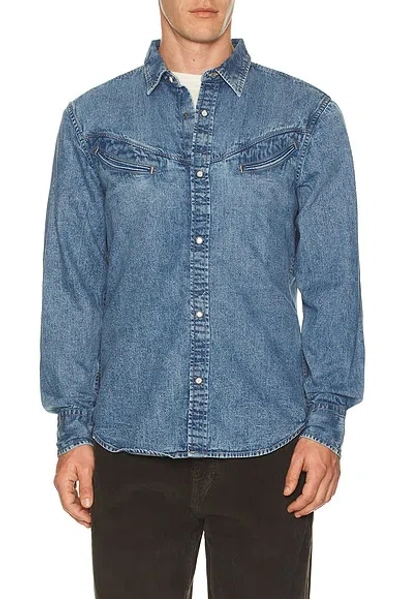Levi's Smiley Western Shirt In Blue