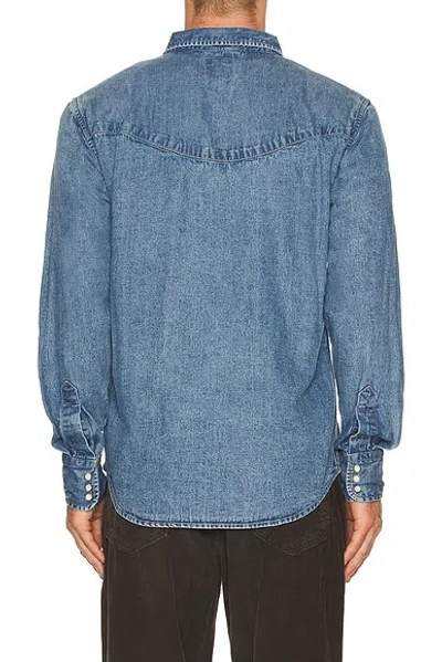 Levi's Smiley Western Shirt In Blue