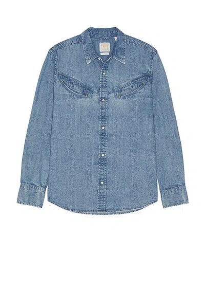 Levi's Smiley Western Shirt In Blue