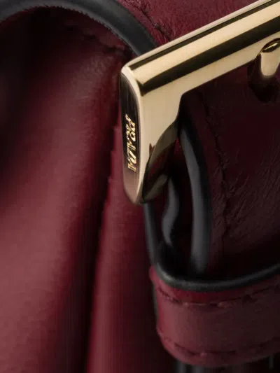 Prada Aimee Medium Leather Shoulder Bag In Burgundy