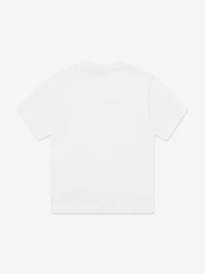 Marni Kids Logo Embroidered Crewneck T-shirt In White