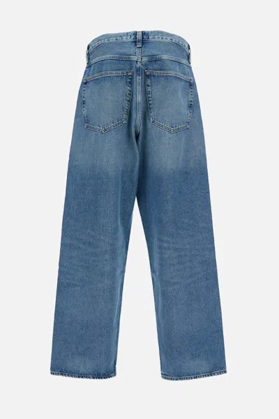 Agolde Button-fastening Jeans In Blue