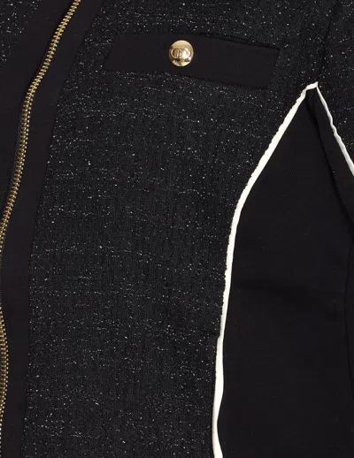 Liu •jo Zip-up Jacket In Black