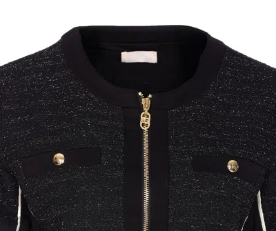 Liu •jo Zip-up Jacket In Black