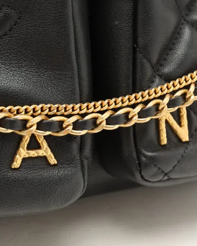 Pre-owned Chanel Medium Chain Camera Bag In Black