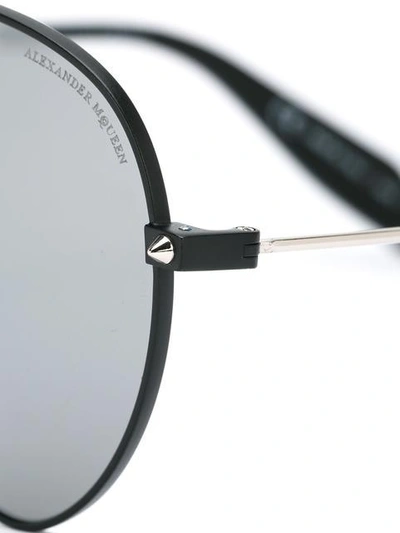 Shop Alexander Mcqueen Piercing Shield Sunglasses