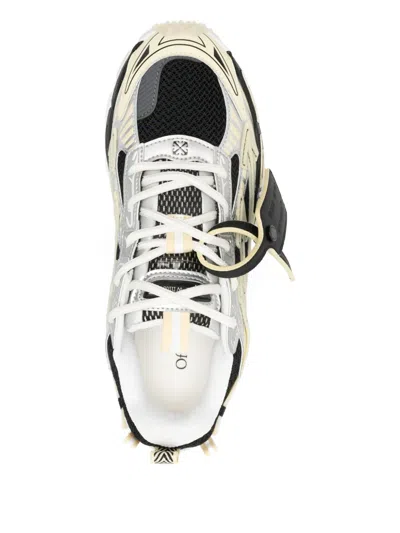 Off-white Lace-up Rubber Trainers In Multi