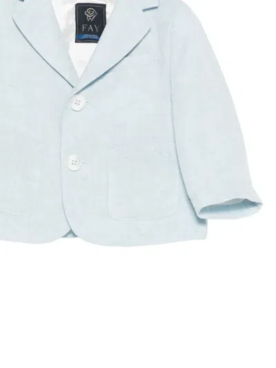 Fay Buttoned Jacket In Blue