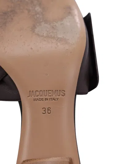 Pre-owned Jacquemus Leather Mules In Brown