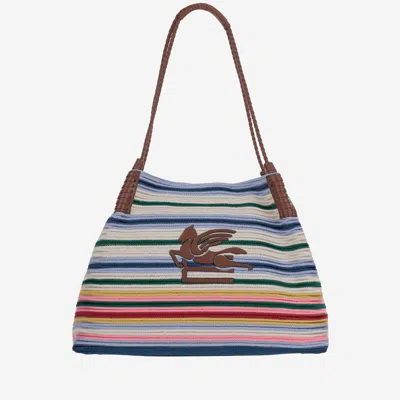 Etro Libra Medium Fabric Shopping Bag In Multi