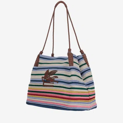 Etro Libra Medium Fabric Shopping Bag In Multi