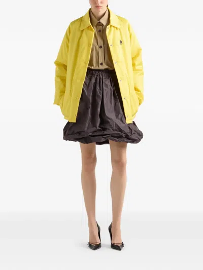 Prada Re-nylon Blouson Jacket In Yellow