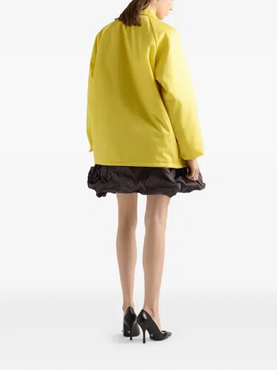 Prada Re-nylon Blouson Jacket In Yellow