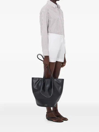Loulou De Saison Malone Drawstring Shorts In White