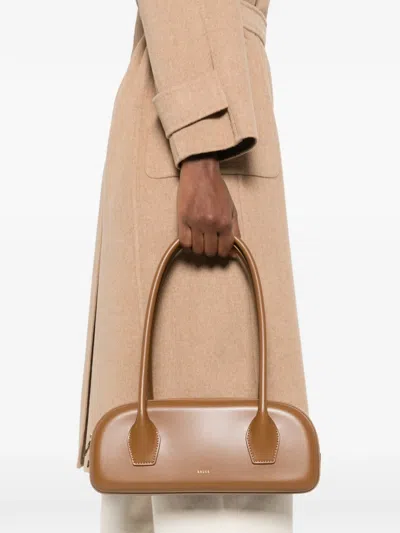 Salce Rounded Shoulder Bag In Brown